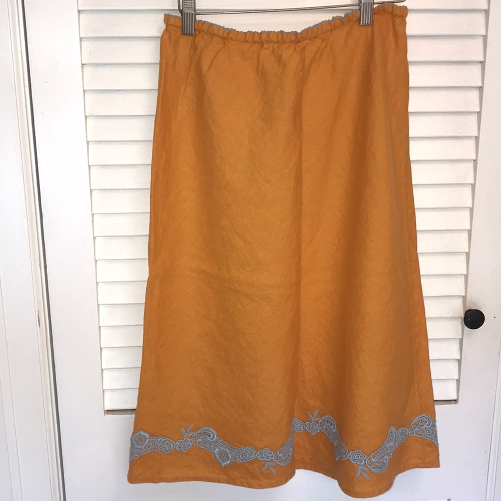 J Jill linen skirt small beach summer gorgeous